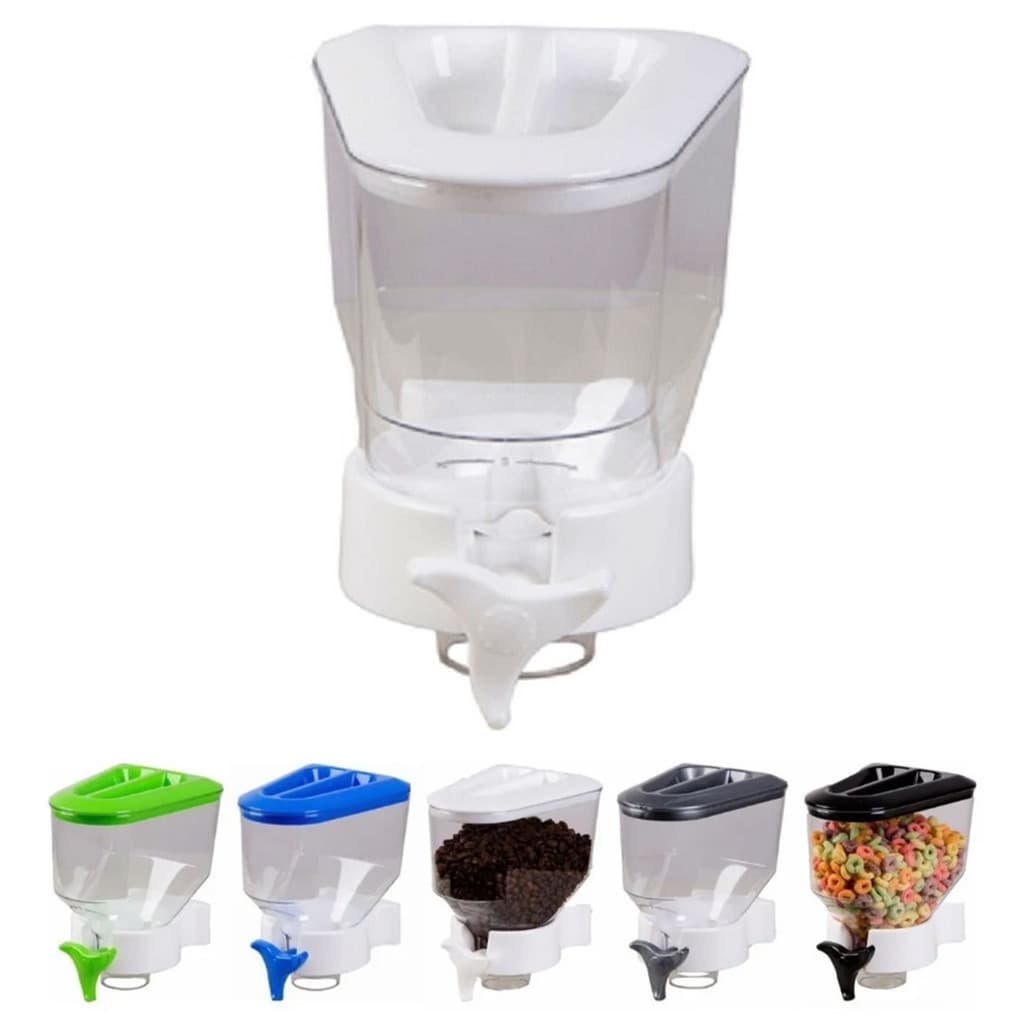 Dispenser De Parede Organizador Porta Alimentos Mantimentos Cereais Grãos Balas De 1,4 Litros