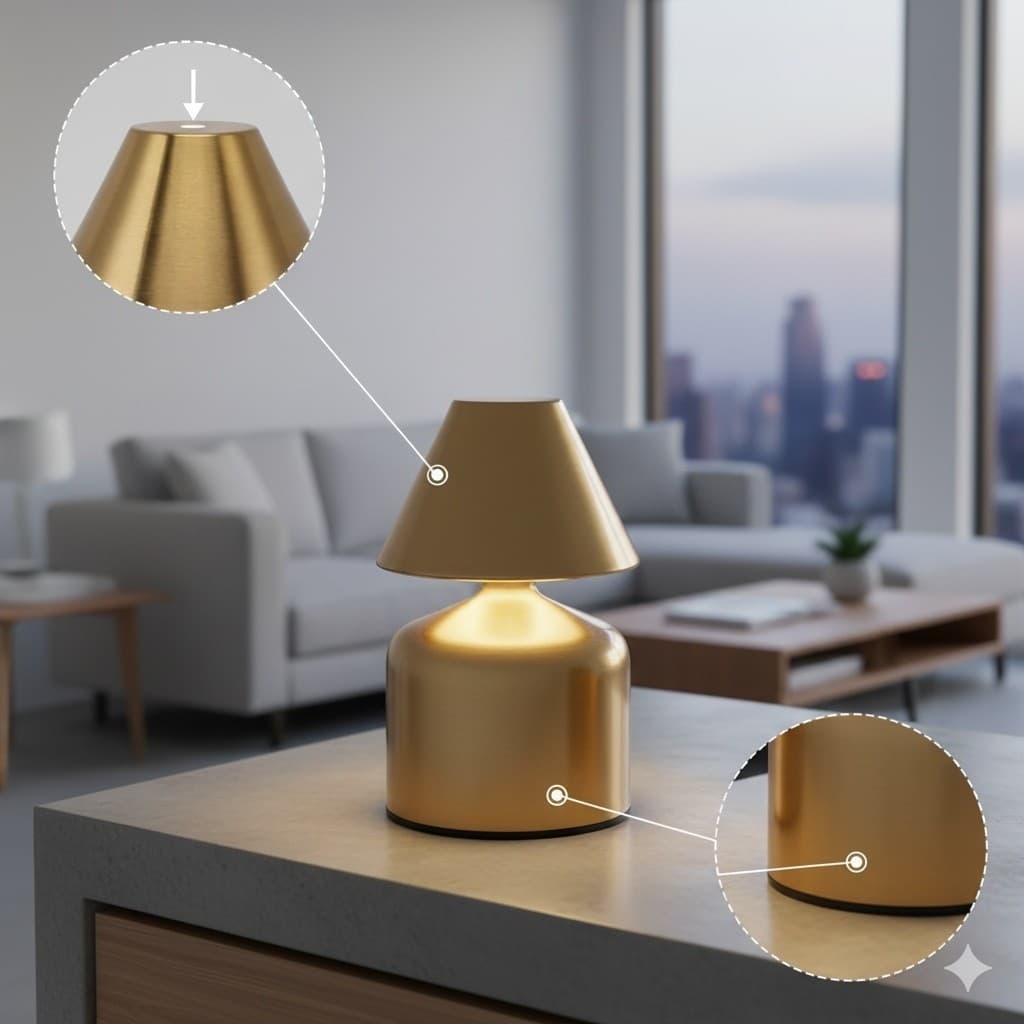 Luminaria mesa usb portatil colorida abajur estudo leitura luz noturna quarto