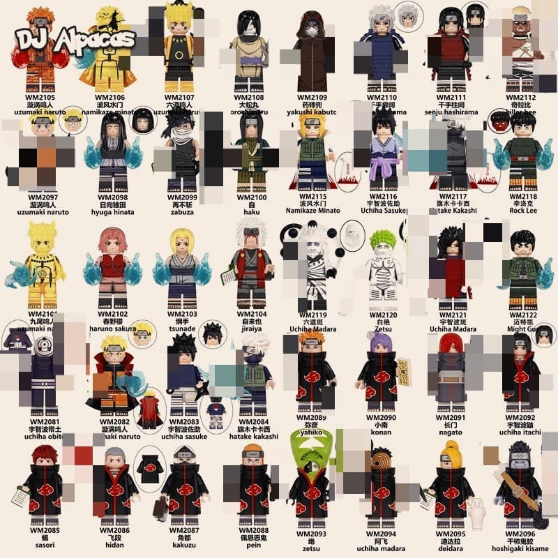 Blocos De Construção Figuras Brinquedo Colecionável WM2122 WM2118 WM2084