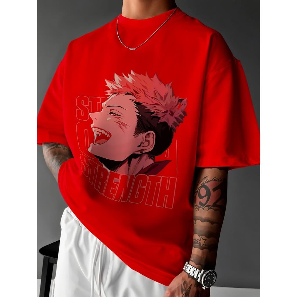 Camisa Camiseta Basica Shonen Strength  Premiun Unissex ref-3795 Dtf