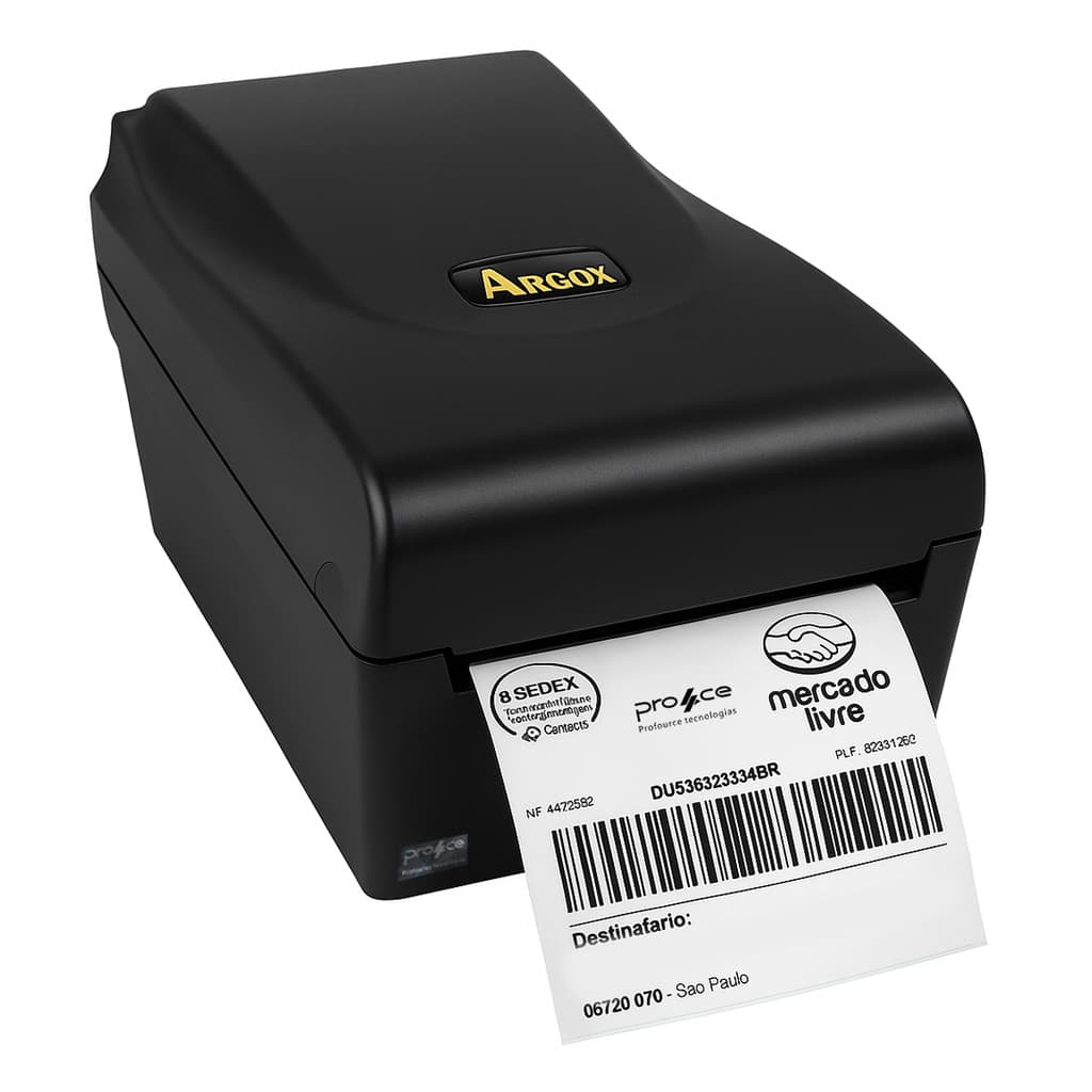 Impressora de Etiquetas Argox OS-214 EX PRO USB/Serial/Eth Preta