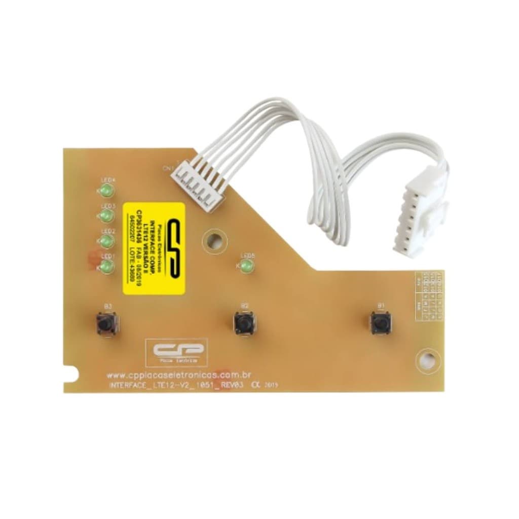 Placa Interface Lavadora Para Electrolux Lte12 Versão 1 2 3
