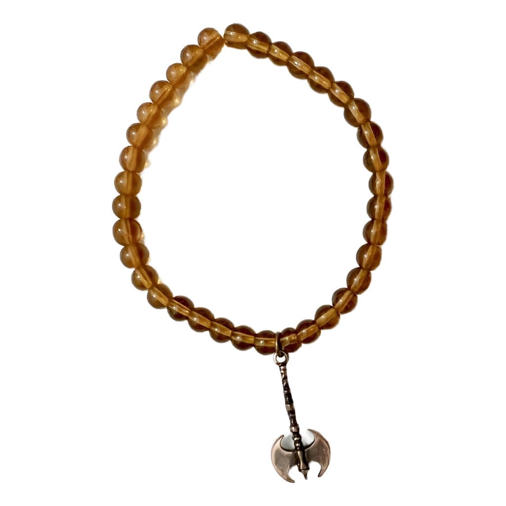 Pulseira Xangô Com Pingente Umbanda E Candomblé 7 Cm 7 Cm