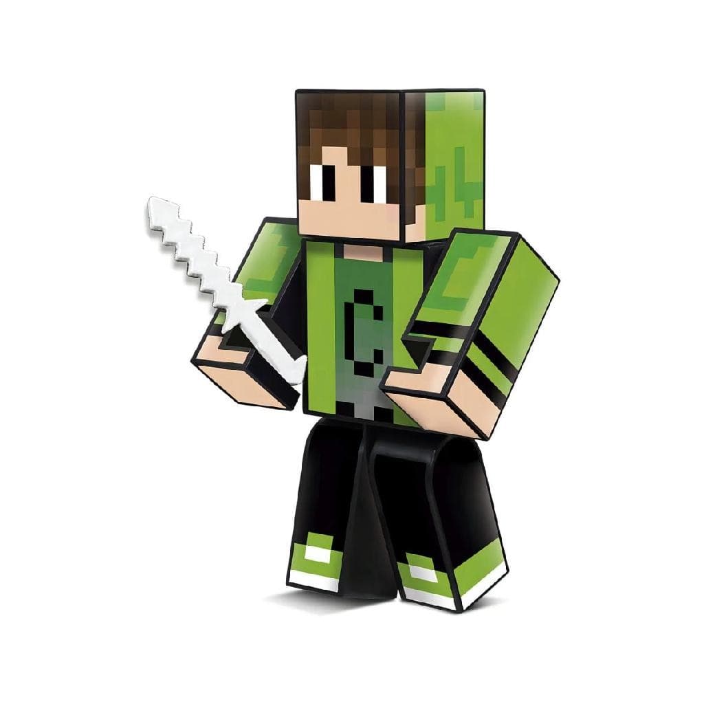 Boneco Articulado Cadres Gamer Skin 15cm Com Chaveiro