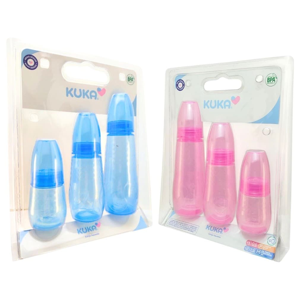 Kit Mamadeira Kuka Aquarela Orto 250ml 160ml 70ml