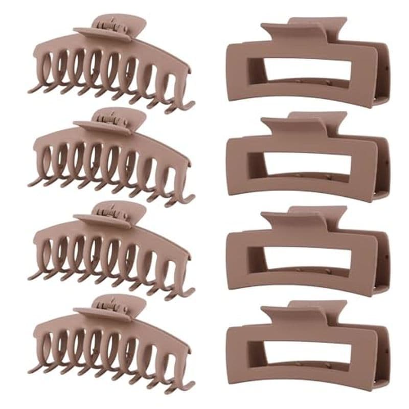 Grampos De Cabelo LuSeren Para Mulheres , Garra Grandes De 4.3 Polegadas Cabelos Cacheados Finos E Grossos , Clipes De B