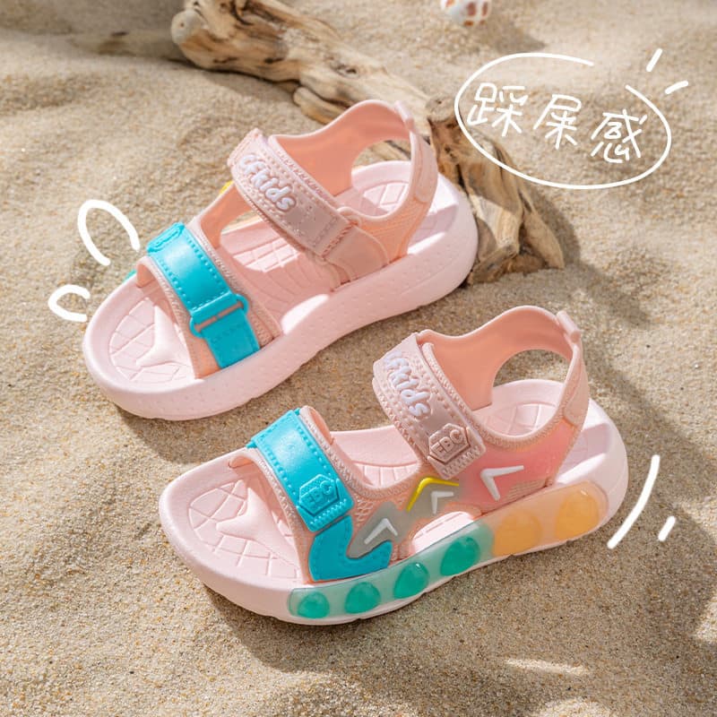 Crianças sandálias 2025 novo estilo verão meninos meninas Anti-deslizamento moda sola macia meninas crianças médias espo