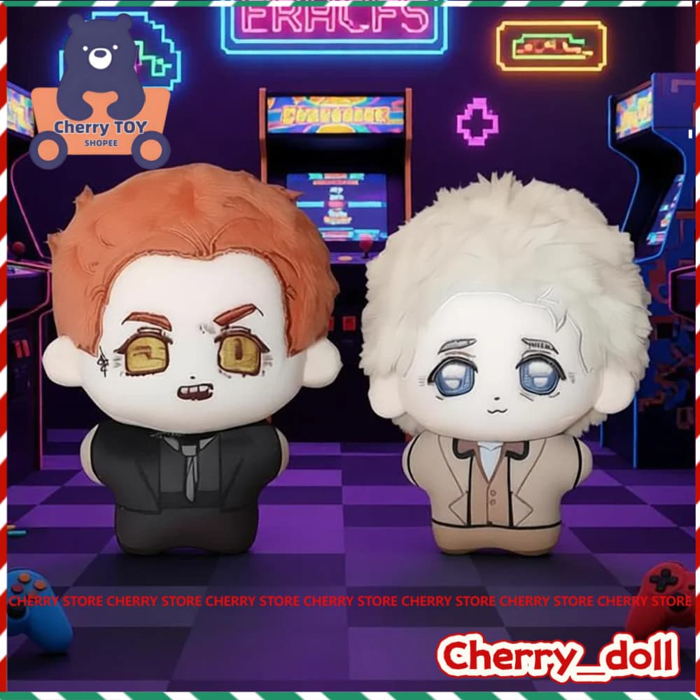 Boneco de Pelúcia Good Omens Aziraphale Crowley de 10cm, Brinquedos, Chaveiro, Presentes para Fãs OIK5