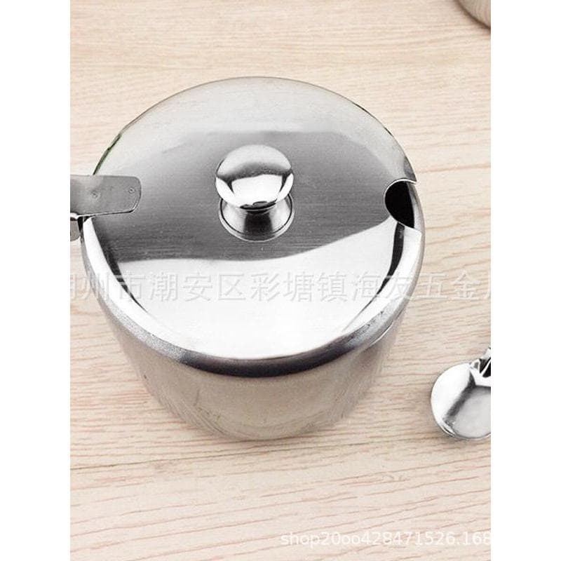 Frasco de tempero de aço inoxidável com tampa, copo de açúcar, restaurante, respingo de óleo, frasco de pimentão picante