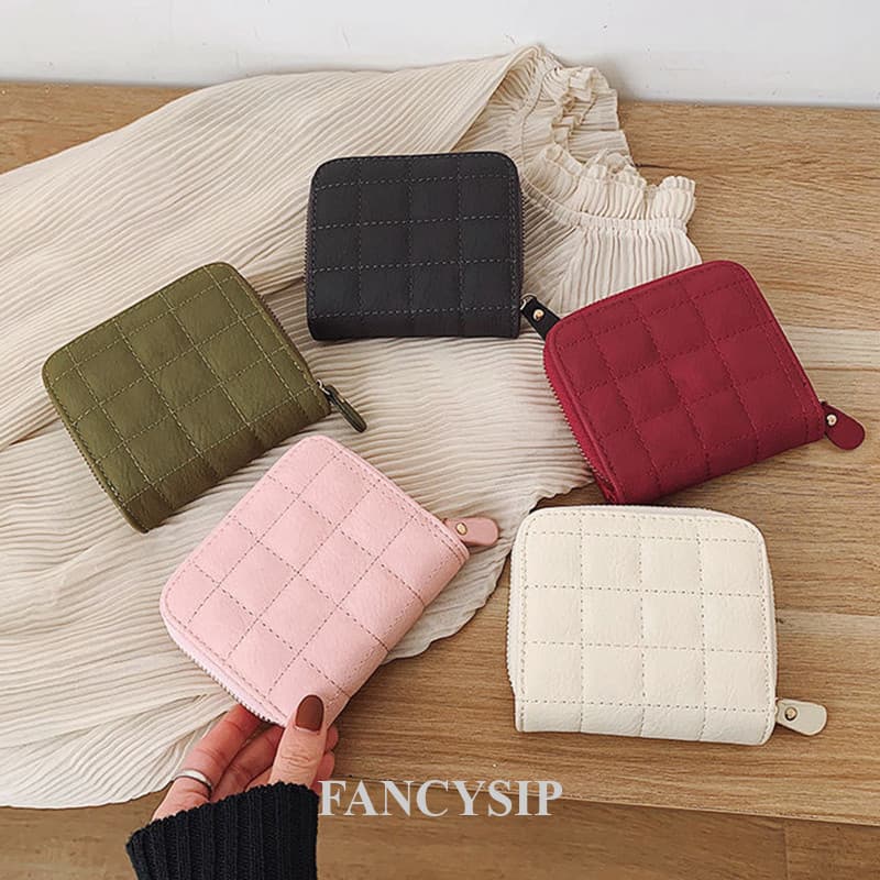 Coreano Design Simples Moda Feminina 2 Em 1 Mini Carteira Moeda