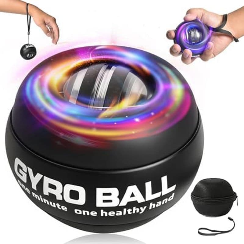 Bola Exercitadora De Pulso Giroscópica , Partida Automática , Resistência De 5 Níveis , Controle De Luz , Giroscópio , T