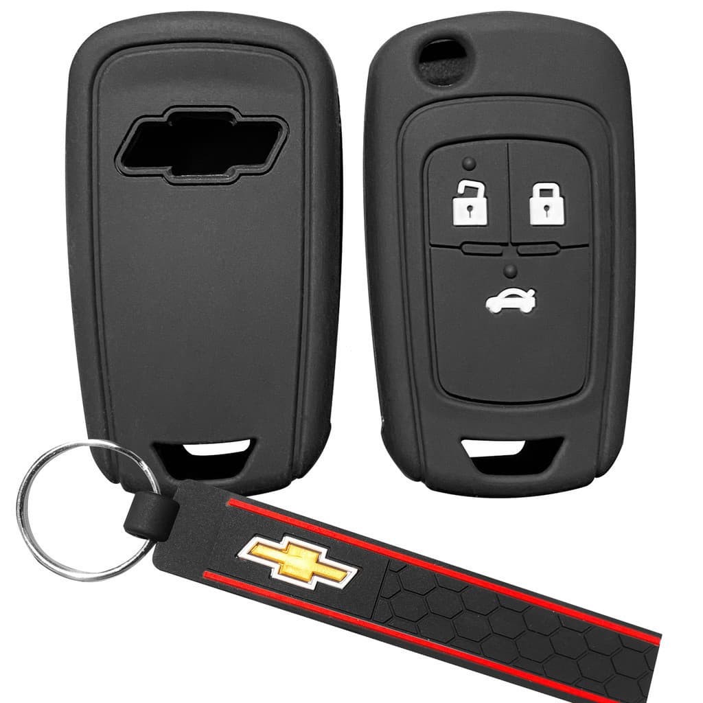 Capa de Silicone para Chave de Carro Chevrolet Cruze Trax Monza Aveo Cruon P4 S10, Acessórios de Proteção para Controle