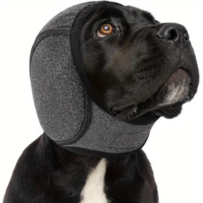 Protetores de Ouvido para Cães com Cancelamento de Ruído - Acessório de Cabeça Ajustável com Almofada Macia e Fecho, Pro