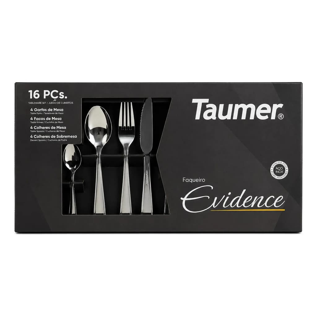 Faqueiro 16 Peças Aço Inox