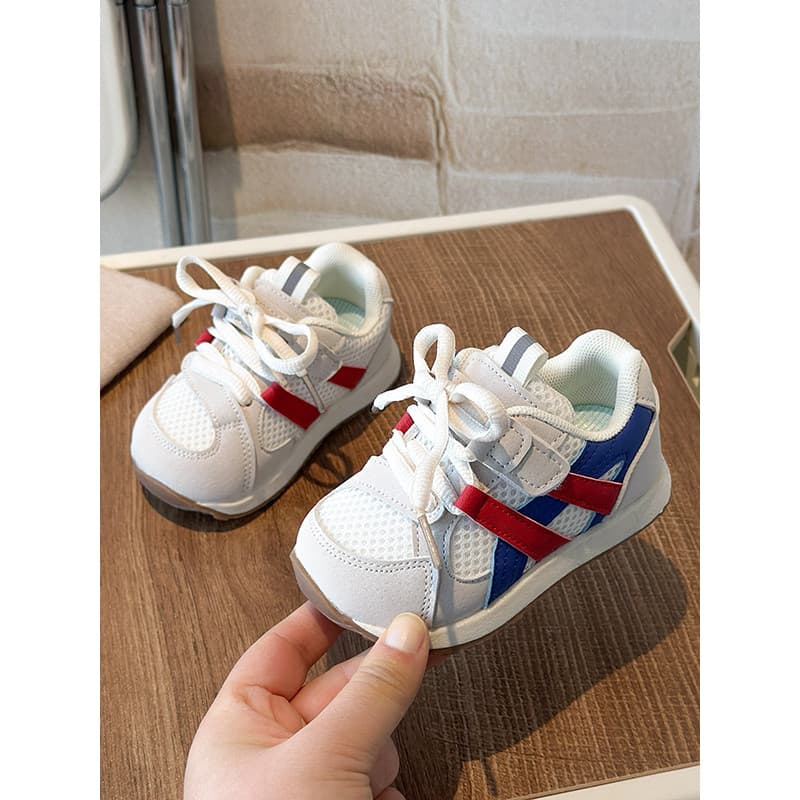 Menino bebê malha respirável sapatos da criança meninas cor combinando sapatos esportivos casuais 0-1-3 anos de idade cr