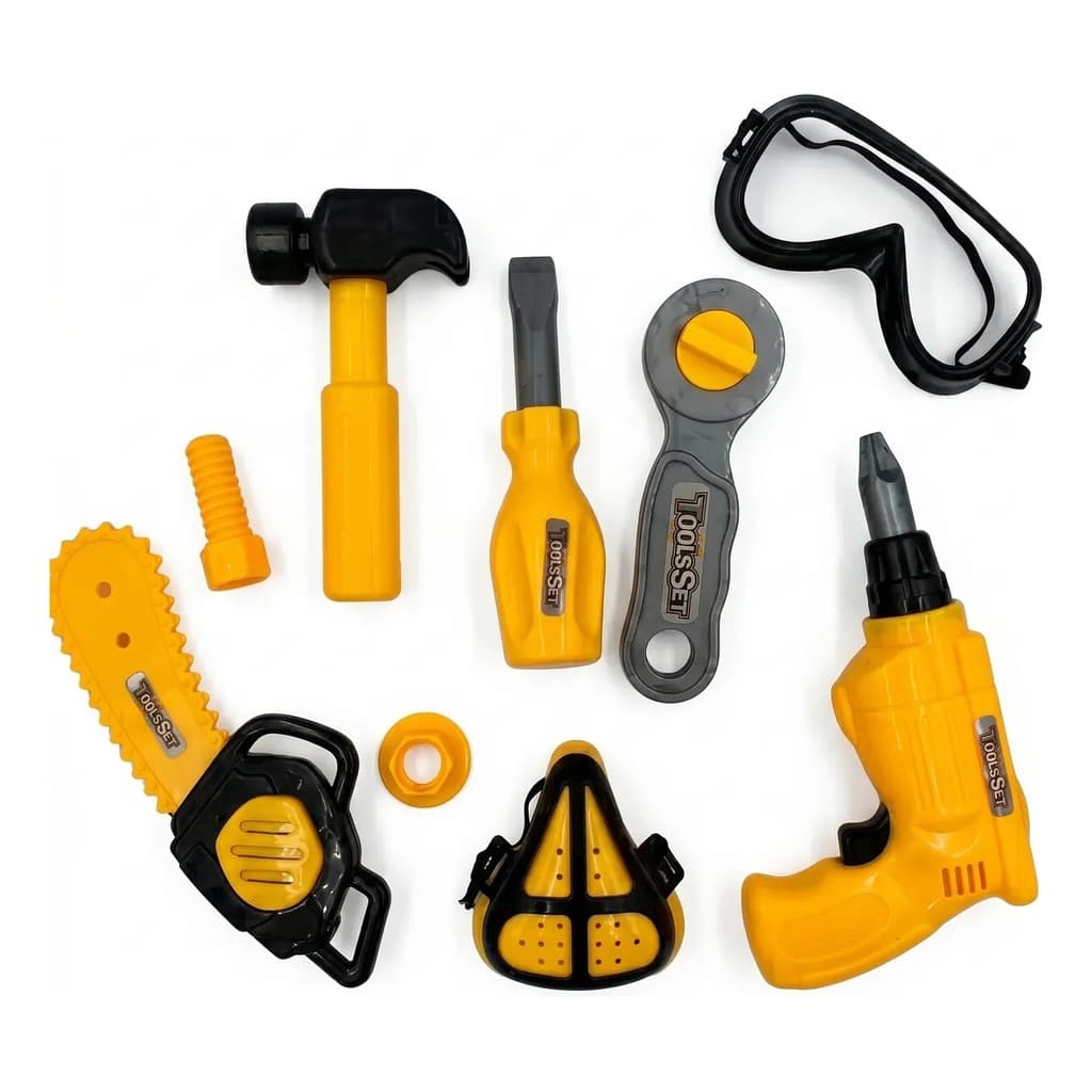 Kit Ferramentas Brinquedo Tools Furadeira E Acessórios