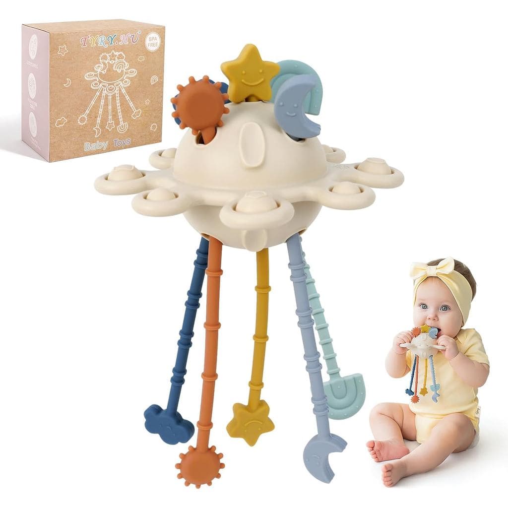 Brinquedos de Atividade TYRY.HU, Brinquedos Sensoriais de Silicone para Dentição, Alívio Interativo do Estresse e Aprend