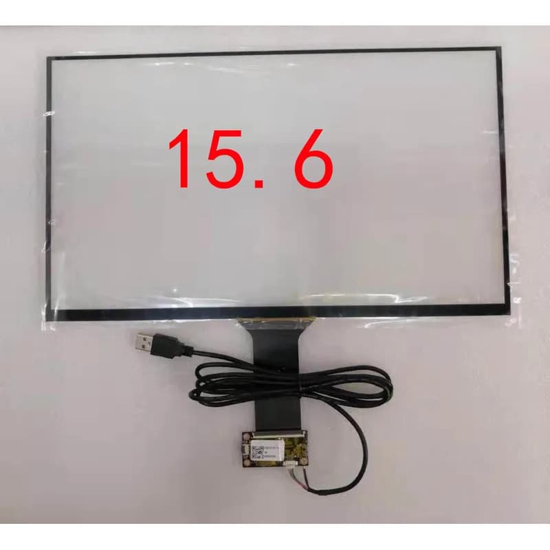 Tela Touch Screen Capacitiva USB de 10.1/11.6/12.5/13.3/14/15.6/16 Polegadas, Sensor Digitalizador de Vidro, 10 Dedos, R
