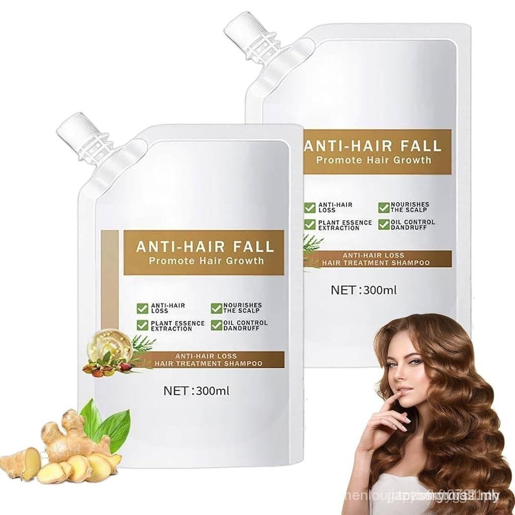 Shampoo Anti-Queda de Cabelo, Shampoo de Rotina para Mulheres com Queda de Cabelo, Promove o Crescimento Capilar, Para T