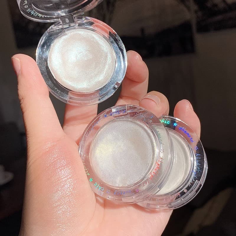 Fada alto brilho contorno placa Glitter pó rosto iluminando Natural tridimensional nariz sombra deitado bicho da seda
