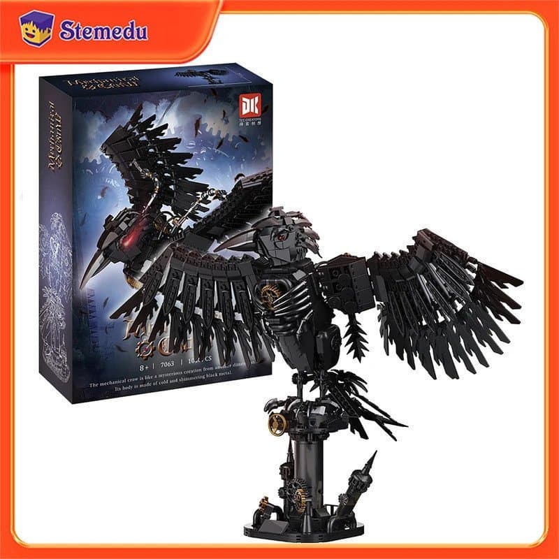 1018 Peças Blocos de Montar Criativos DK 7063 Corvo Mecânico, Kit de Modelo DIY Criativo, Brinquedo de Montagem para Adu