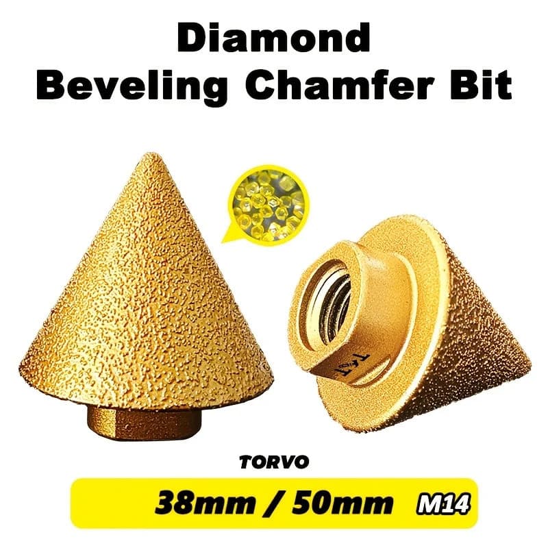 M14 Rosca Diamante Chanfro Bit 38/50mm Cone Perfuração Expansão Broca Rebolo Telha Cerâmica