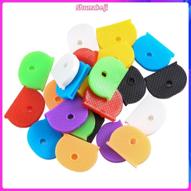 24 Tampas De Chave Com Capa Flexível Para Fácil Identificação De Chaves De Porta , Multicoloridas