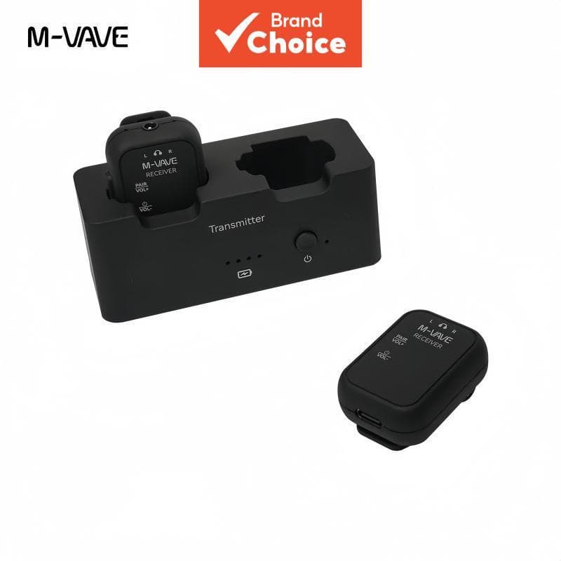 M-VAVE SWS12 WP-12 Sistema de Monitoramento de Fones de Ouvido Sem Fio / 2.4GHz 1T2R / Latência Ultra-Baixa / 24H de