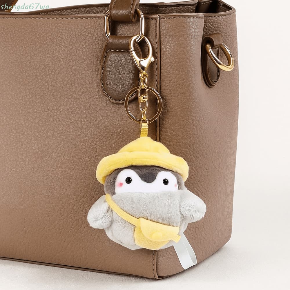 Pingente De Bolsa De Boneca De Pinguim SHENGDA , Chaveiro De Pelúcia De Algodão PP Fofo Desenho Animado