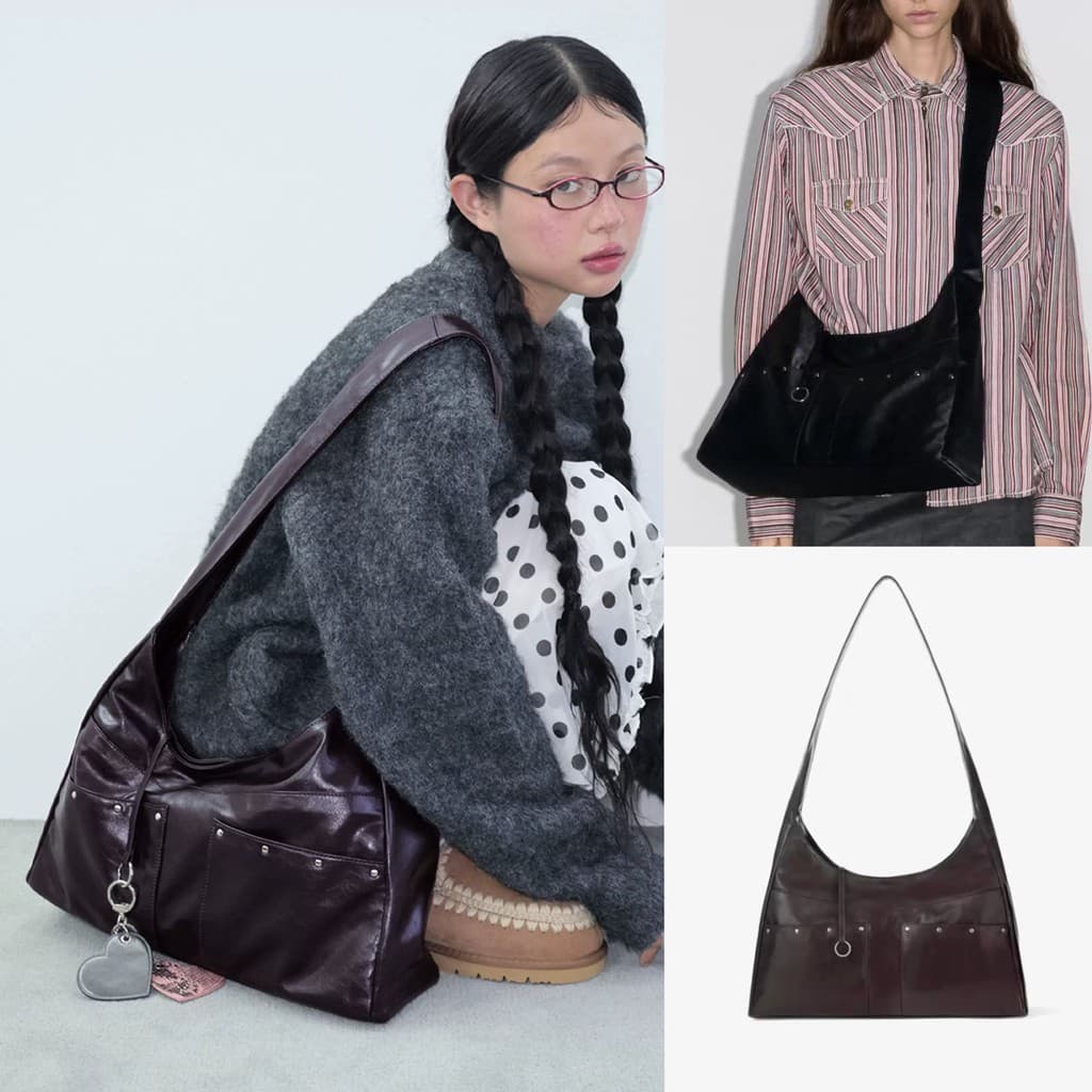 Marca de Designer coreano fennec 26 novo produto grande capacidade zíper bolso bolsa ombro Crossbody saco