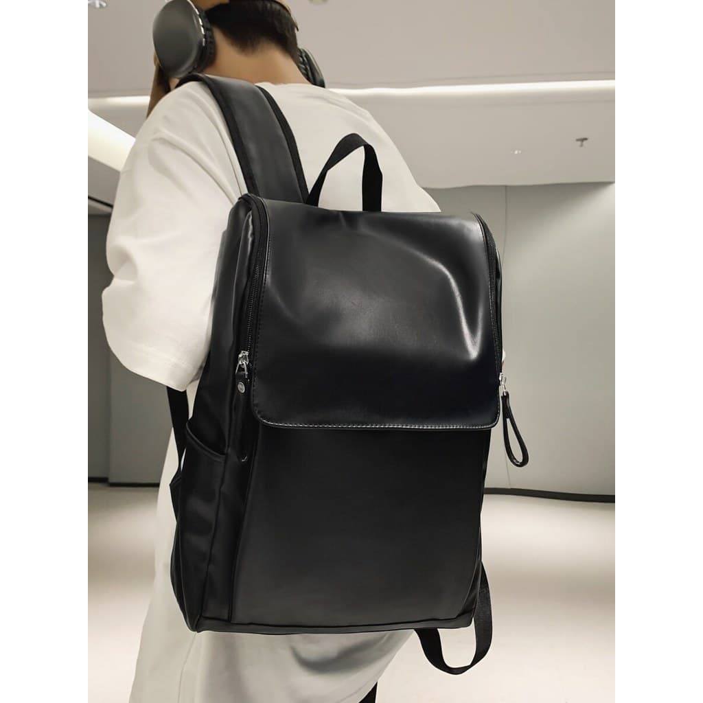 Street Wear mochila de couro dos homens grande capacidade britânico plutônio computador saco estudante universitário moc