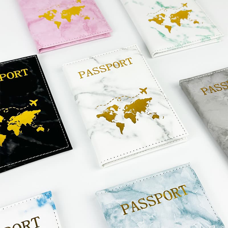 Titular do passaporte de viagem caso protetor de passaporte documento no exterior armazenamento de bilhete de ar saco po