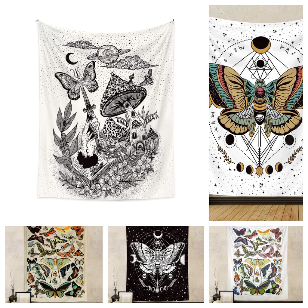 Tapeçaria boêmia para decoração de casa, tapeçaria para decoração de ambientes, tecido de fundo, tapeçaria estilo ins, t