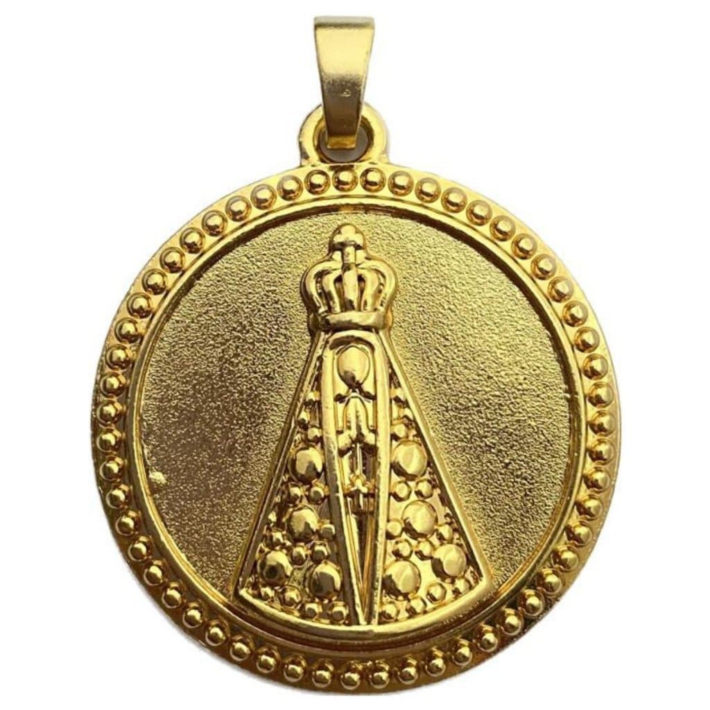 Pingente Nossa Senhora Orixá banhado a Ouro 18k Umbanda Candomblé