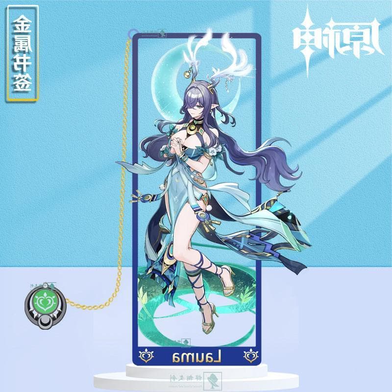 Unedgated Genshin mercadoria marcador de Metal oco estudante papelaria suporte presente Valeza Scooter Ecoffee