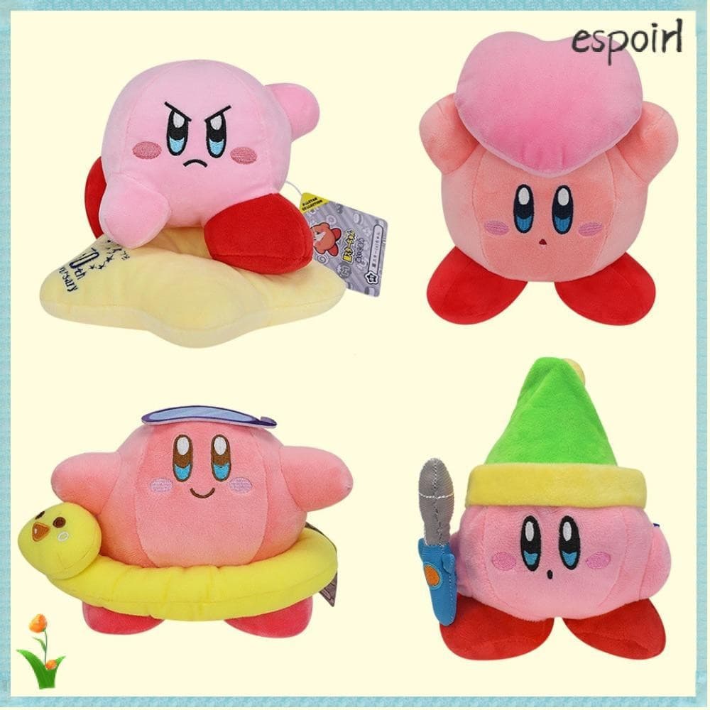 Boneca de Pelúcia Estrela Kirby ESPOIR, Brinquedo de Pelúcia Coração de Anime Kirby, Brinquedo de Elfo Pelúcia da Série