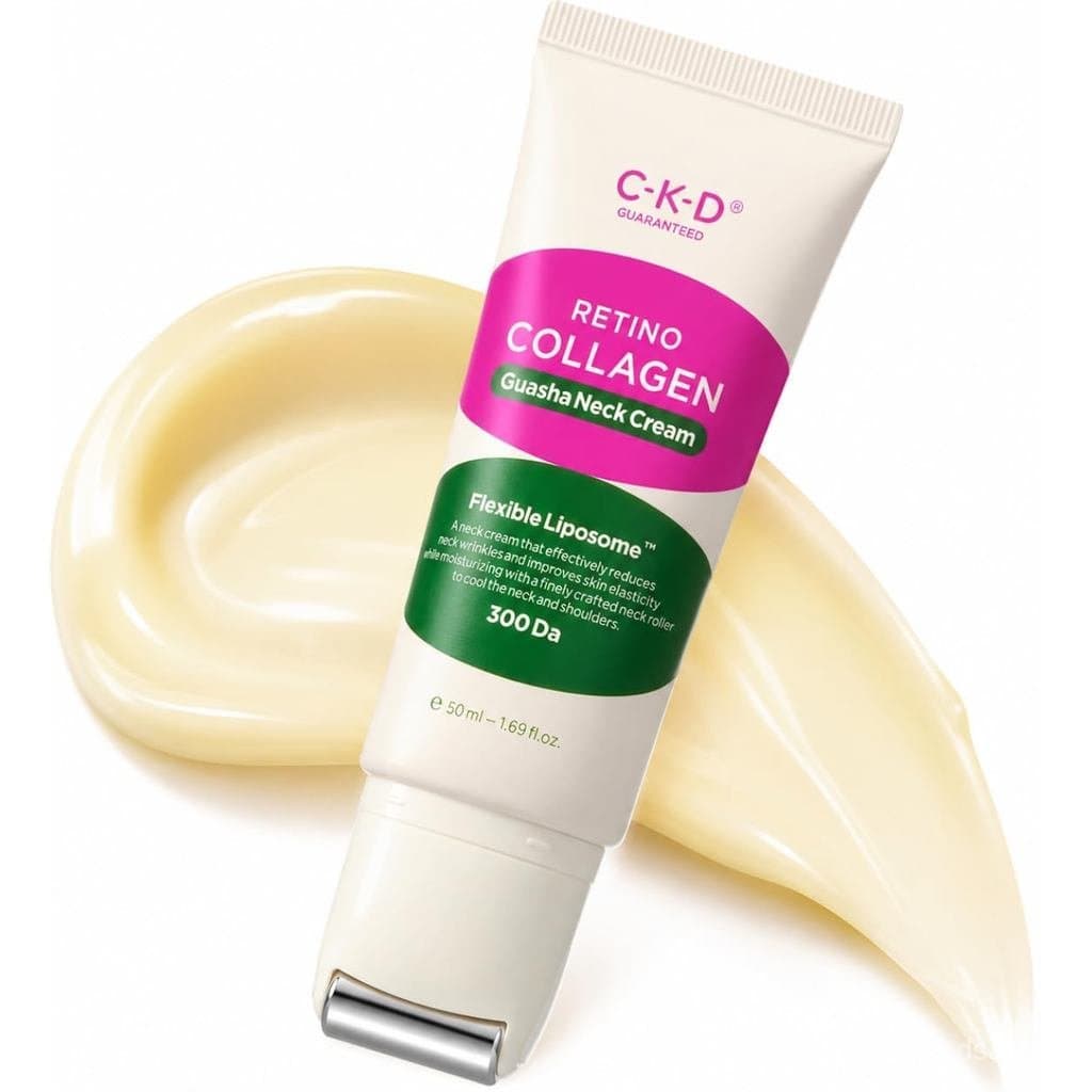 CKDRetinalCollagenGuaShaNeckCream, Hidratante Firmador e Lifting para Linhas Finas, Pescoço de Peru e Flacidez, Multiuso