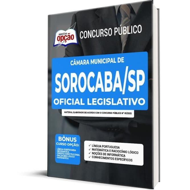 Apostila Câmara de Sorocaba - SP - Oficial Legislativo