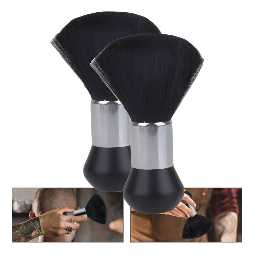 Kit 2 Espanador Barbeiro Cabeleireiro De Cabelo Profissional para Barbearia