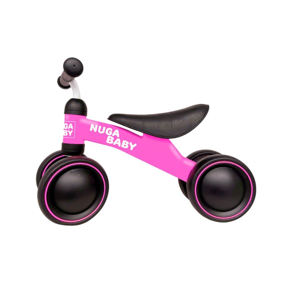 Bicicleta Infantil Nuga Sem Pedal 4 Rodas - Rosa