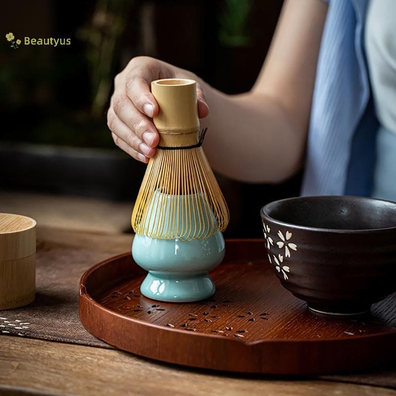 Beautyus Chá Japonês Matcha Batedor (Chasen) Colher De (Chashaku)