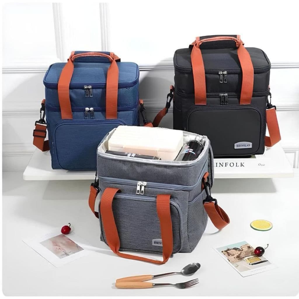 Bolsa Térmica De 2 Camadas De Grande Capacidade Adequada Para Piquenique