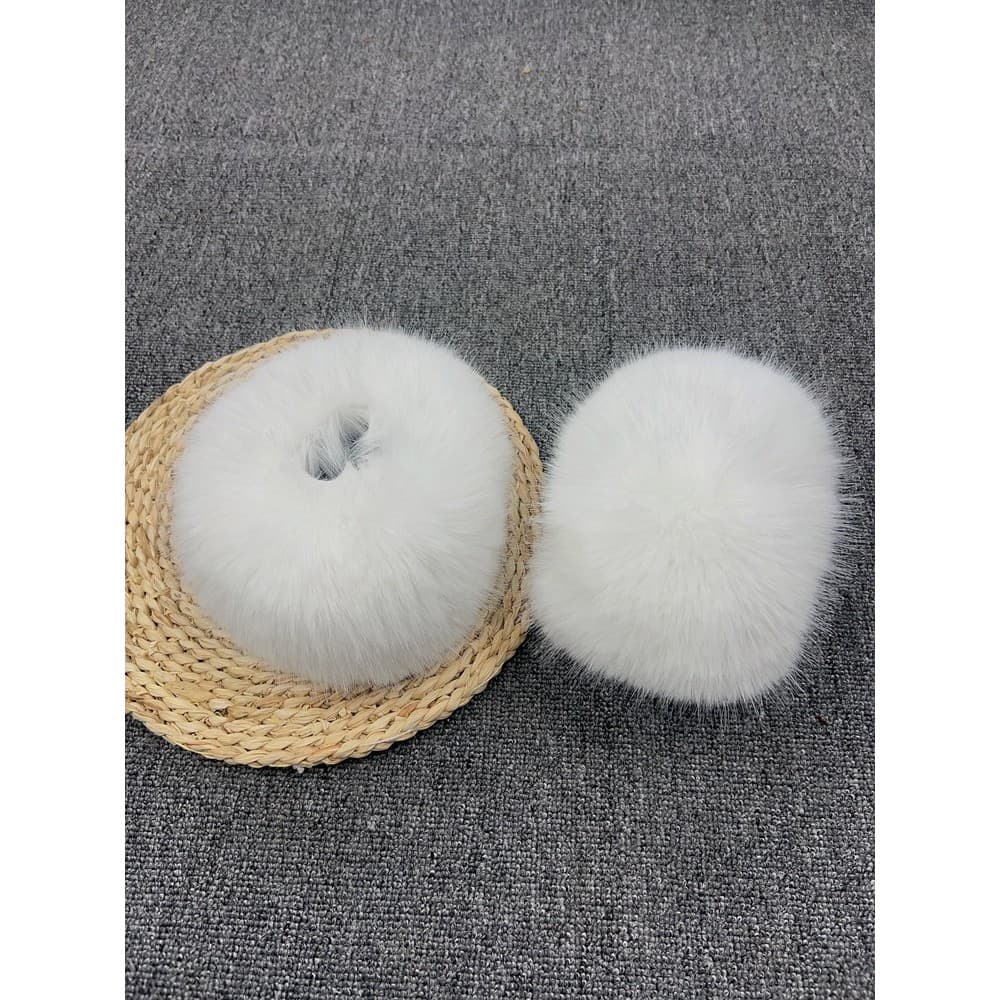 Outono inverno mangas de pele punhos de pulso imitação raposa guaxinim pele curta pele de coelho pulseiras de pelúcia ma