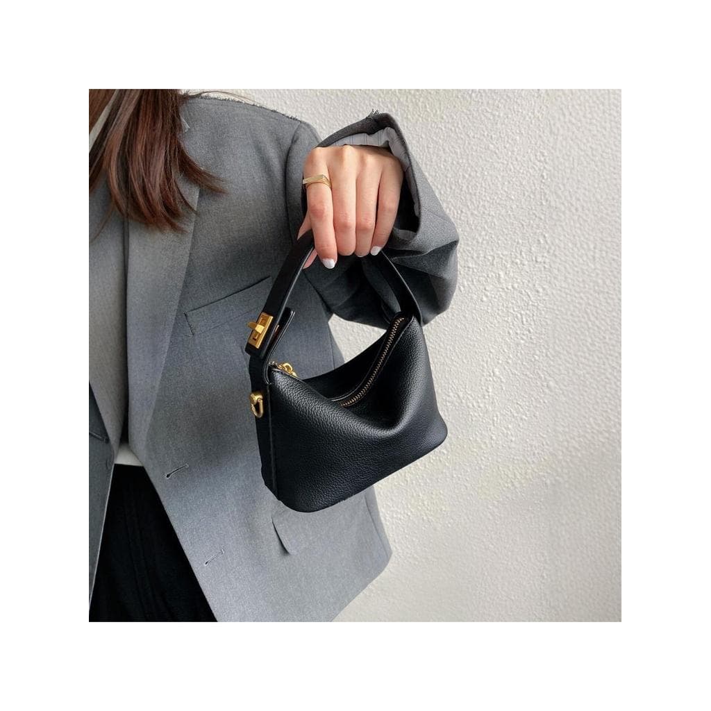 Nicho Design lancheira saco nuvem simples Retro portátil pequeno saco Crossbody pequeno saco de couro macio do plutônio