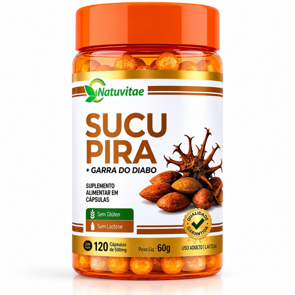 Natuvitae Sucupira + Garra do Diabo | Alívio Articular Natural | 120 Cápsulas 500mg