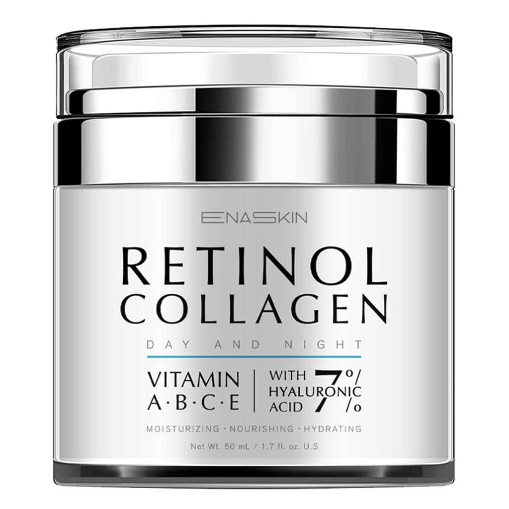 Ena Retinol para Rugas: Colágeno para Rosto e Pescoço para Firmar - Hidratante Facial Antienvelhecimento para Dia e Noit