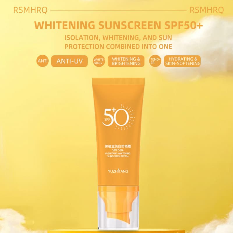 Protetor solar de isolamento SPF50 + Loção protetora solar à prova de suor à prova d'água Protetor solar de isolamento d