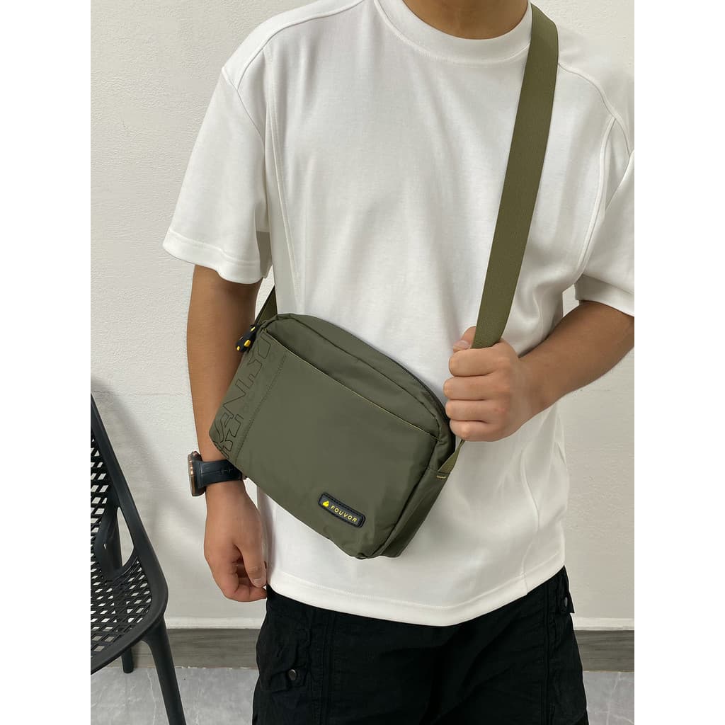 Leve pequeno quadrado saco masculino simples Casual Oxford pano saco de viagem de um ombro saco do mensageiro ao ar livr