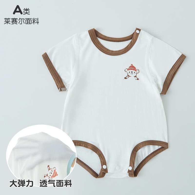 Bebê verão roupas de bebê verão fino roupas recém-nascidos de uma peça pijamas triângulo macacão de seda gelo roupas de