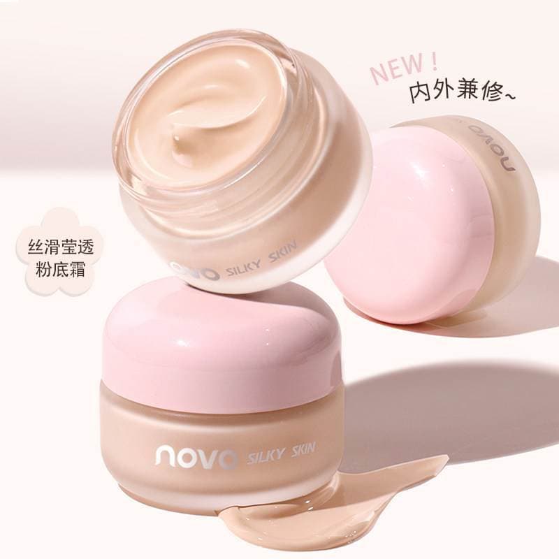 Novo Skin Nourishing Foundation Creme Hidratante Corretivo Pele Cremosa bb Creme Base Líquida Feminina de Longa Duração